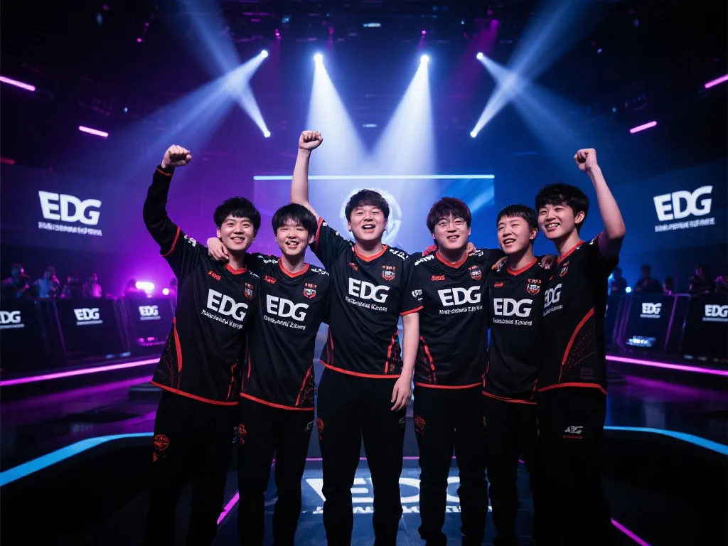 逆境中绽放的王者：RNG爆冷击败EDG，季后赛门票收入囊中